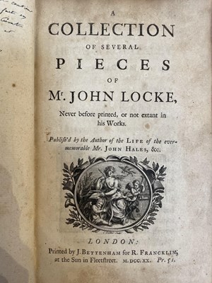 Lot 687 - LOCKE (JOHN) A Collection of Several Pieces of...