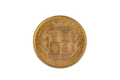 Lot 208 - A Victoria sovereign, dated 1872, later cased...