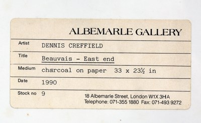 Lot 234 - Dennis Creffield (1931-2018) Beauvais - East...