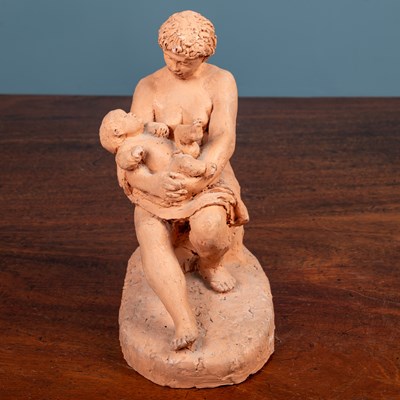 Lot 205 - Karin Jonzen (b.1914-d.1998), Seated mother and child