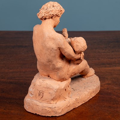 Lot 205 - Karin Jonzen (b.1914-d.1998), Seated mother and child