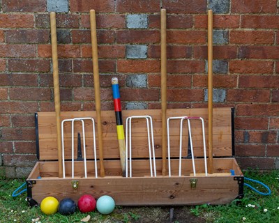 Lot 1204 - A croquet set