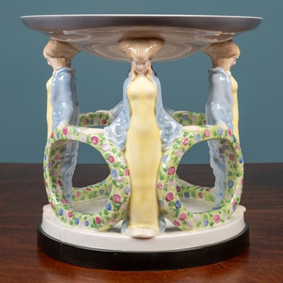 Lot 288 - A Wiener Werkstatte porcelain stand