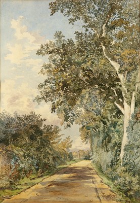 Lot 257 - James Uwins (c.1811-1912) The Back Lane near...