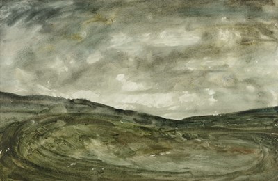 Lot 214 - Basil Rocke 'Colne Valley', watercolour, 37 x...