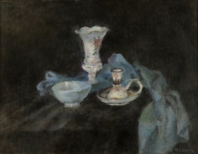 Lot 254 - Joyce Haddon (1914-1994) Still life of a vase,...