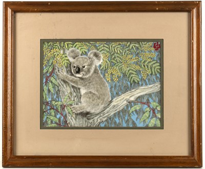 Lot 259 - Clarence Wilson (act. 1950) 'Woodland Fantasy',...
