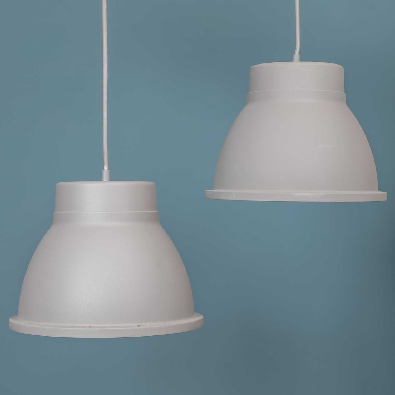 Lot 67 - A pair of "film studio" pendant lamps designed by Thomas Barnstrand for Muuto