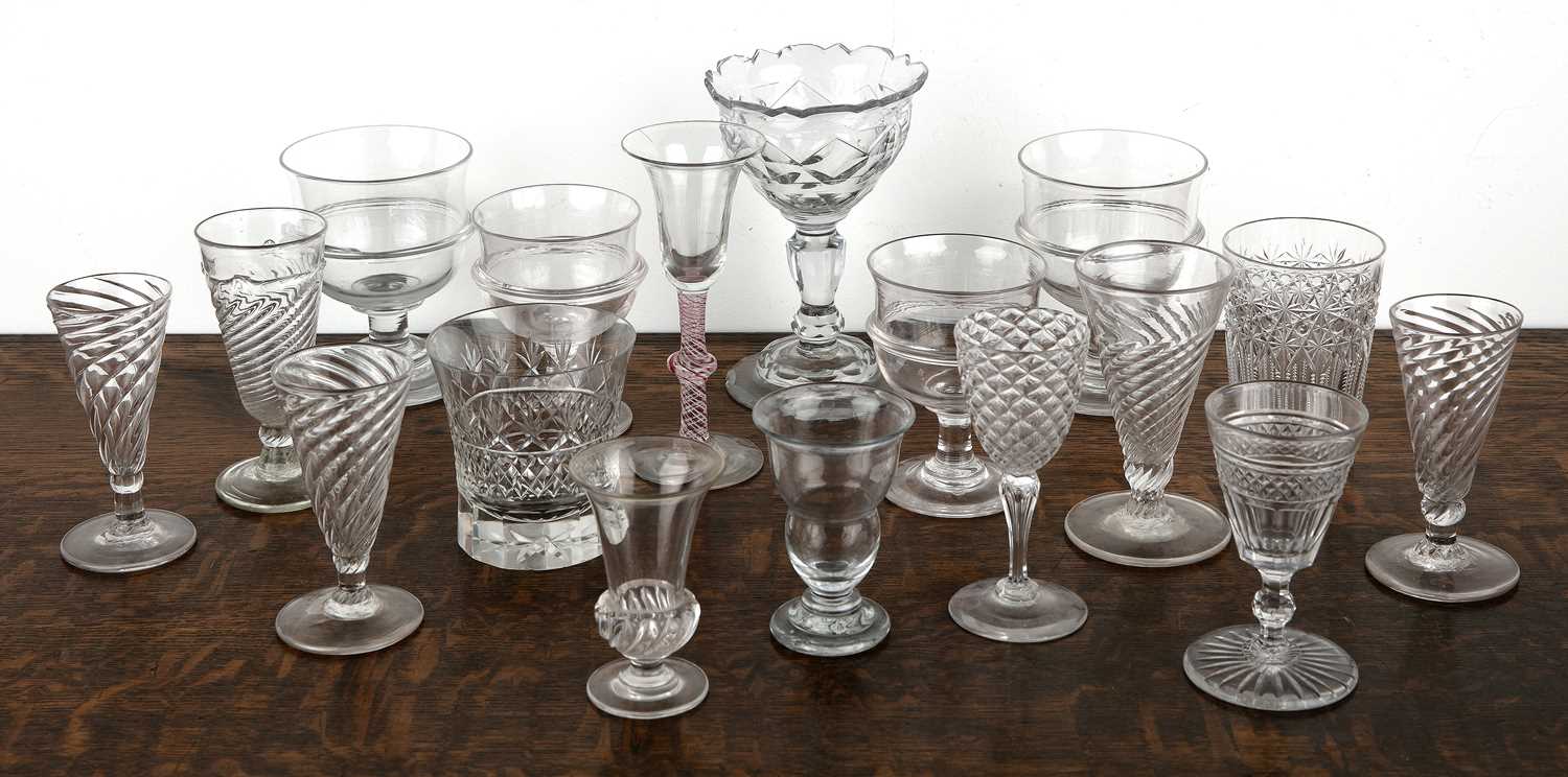Lot 377 Group of glassware English, 18th/19th