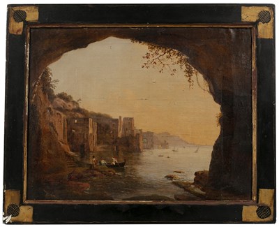 Lot 274 - Antonio Marinoni (1796-1871) A coastal inlet...