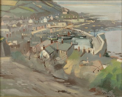 Lot 276 - Arthur Bradbury (1892-1977) Mousehole Harbour,...