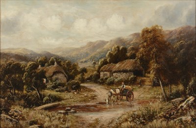 Lot 162 - Robert John Hammond (act. 1879-1911) A haycart...