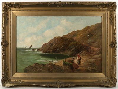 Lot 190 - Arthur Spooner (1873-1962) Fisherfolk with...