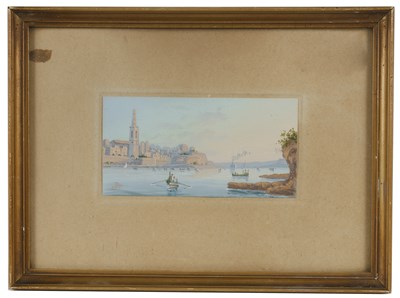 Lot 171 - Joseph Bonello (b.1878) Valetta Harbour, Malta,...