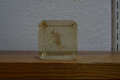 Lot 365 - Five glass paperweights including a French...