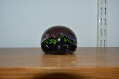 Lot 365 - Five glass paperweights including a French...