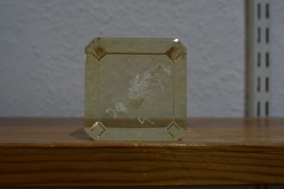 Lot 365 - Five glass paperweights including a French...