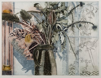 Lot 408 - Richard Bawden (b.1936) October 41/85, signed,...