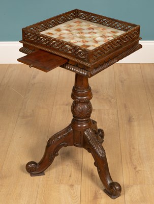 Lot 533 - A Colonial hardwood kettle stand