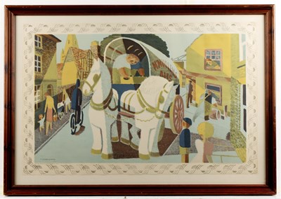 Lot 46 - Tom Gentleman (1882-1966) Grey Horses from the...