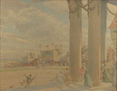 Lot 151 - Charles Sykes (1875-1950) A carnival parade,...