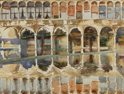 Lot 155 - Clive Wilson (b.1946) 'Qudrus Flooded', signed,...