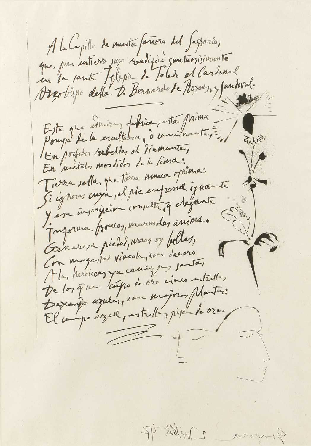 Lot 17 - Pablo Picasso 'A la Capilla de maestra ferrora...