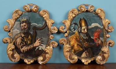 Lot 452 - A pair of 19th century Continental school paintings