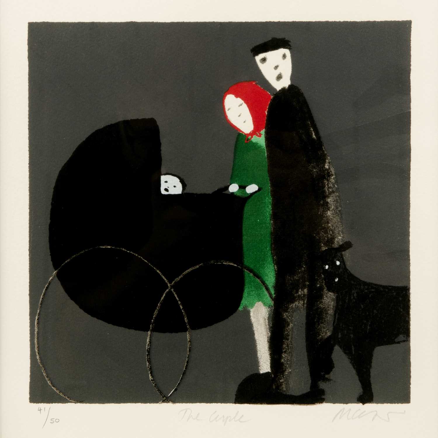 Lot 20 - Mackenzie Thorpe 'The Couple', silkscreen,...