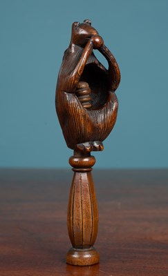 Lot 347 - An antique treen nutcracker