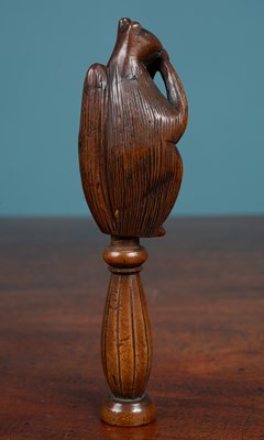 Lot 347 - An antique treen nutcracker