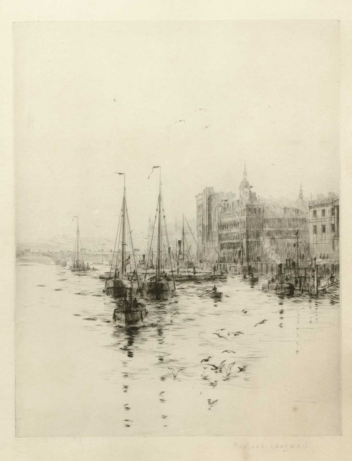 Lot 23 - Rowland Langmaid (1897-1956) Billingsgate from...