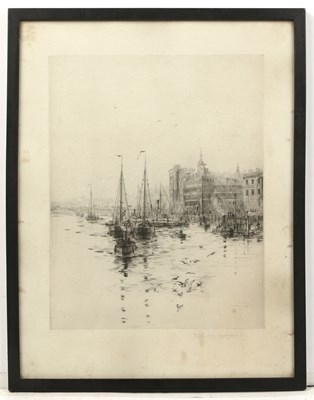 Lot 23 - Rowland Langmaid (1897-1956) Billingsgate from...