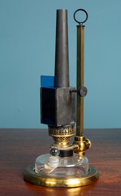 Lot 213 - A 19th century cased microscope lamp by J Woolley & Sons & Co Limited