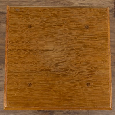 Lot 38 - Artist's or sculpture stand Oak, with square...