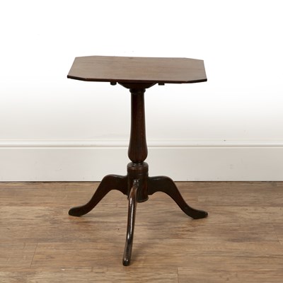 Lot 178 - Oak tilt-top table 18th Century, on tripod...