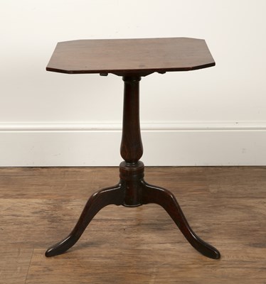 Lot 178 - Oak tilt-top table 18th Century, on tripod...