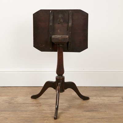 Lot 178 - Oak tilt-top table 18th Century, on tripod...