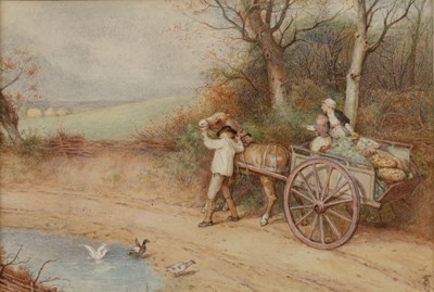 Lot 352 - Myles Birkett-Foster (1825-1899) Off to Market,...