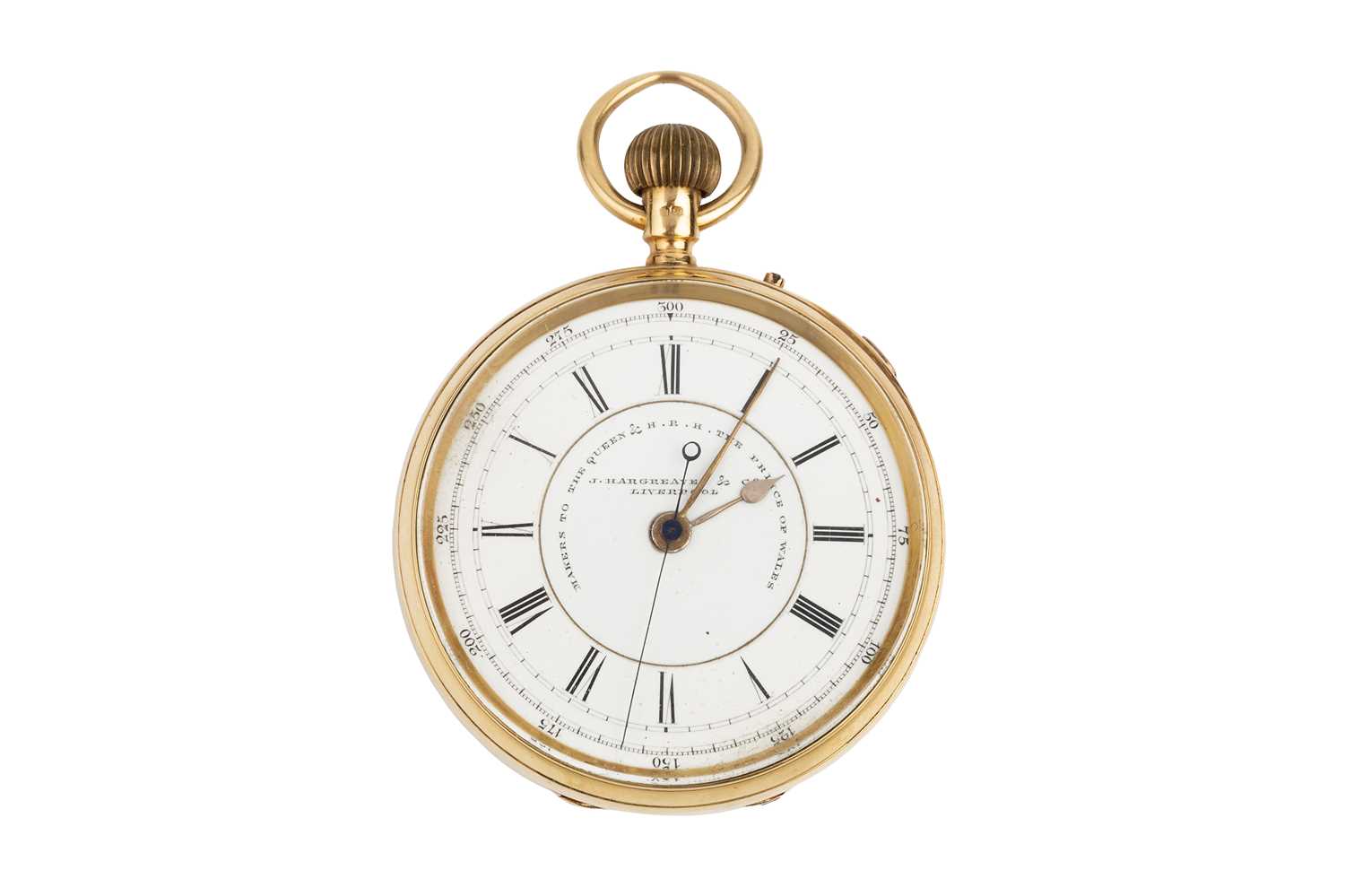 Lot 243 - A late Victorian 18ct gold open face pocket...