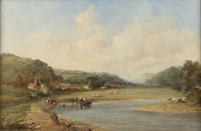 Lot 360 - Alfred Vickers Snr (1786-1868) Welsh landscape,...