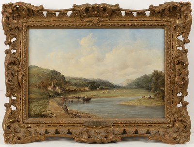 Lot 360 - Alfred Vickers Snr (1786-1868) Welsh landscape,...