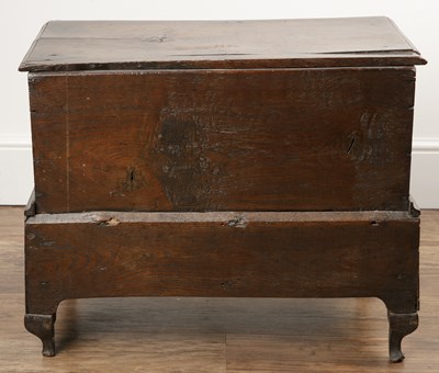 Lot 184 - Oak chest or bible box on stand Welsh, 18th...