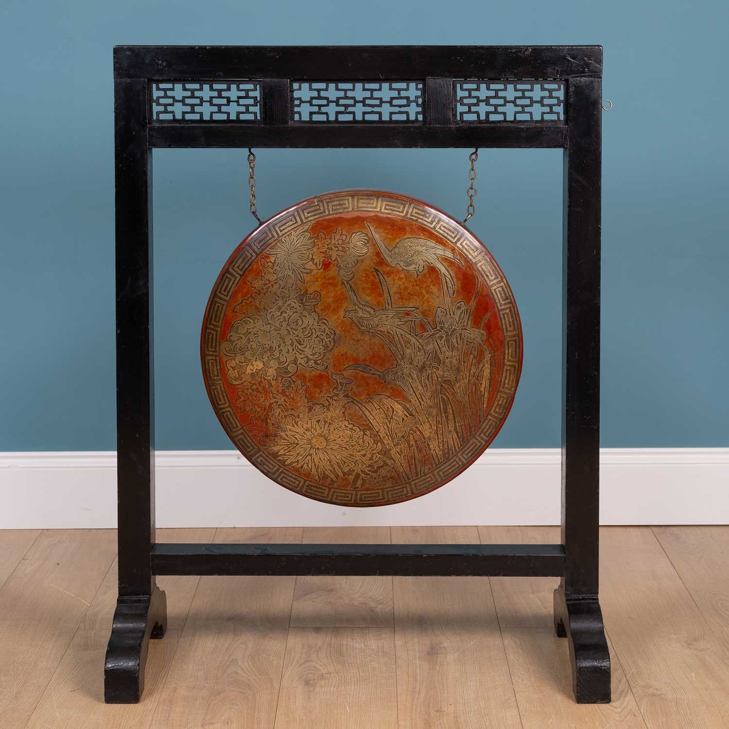 Lot 510 - An Oriental circular gong