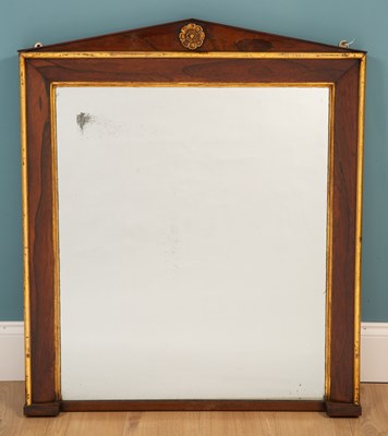 Lot 522 - A William IV rosewood wall mirror