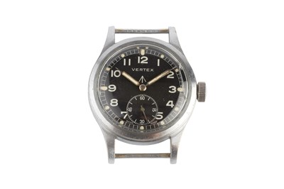 Lot 128 - A military issue watch head by Vertex, the...