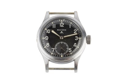 Lot 129 - A military issue watch head by Record, the...