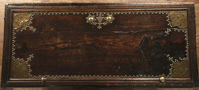 Lot 83 - Zanzibar-style chest with brass studded detail...