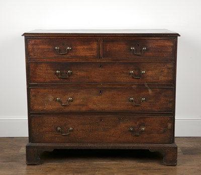 Lot 193 - Mahogany and crossbanded straight front chest...