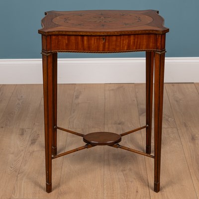 Lot 481 - An Edwardian satinwood occasional table